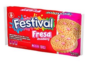 GALLETAS FESTIVAL  FRESA 12 x6 und