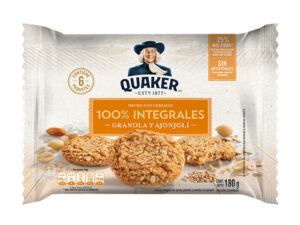 GALLETA QUAKER GRANOLA-AJONJOLI X 6 UND