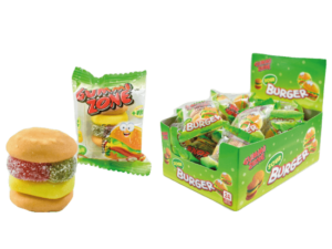 GOMA MINI BURGUER X 24 UND