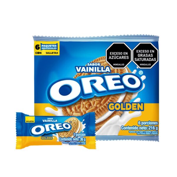 GALLETA OREO GOLDEN X 6 UND