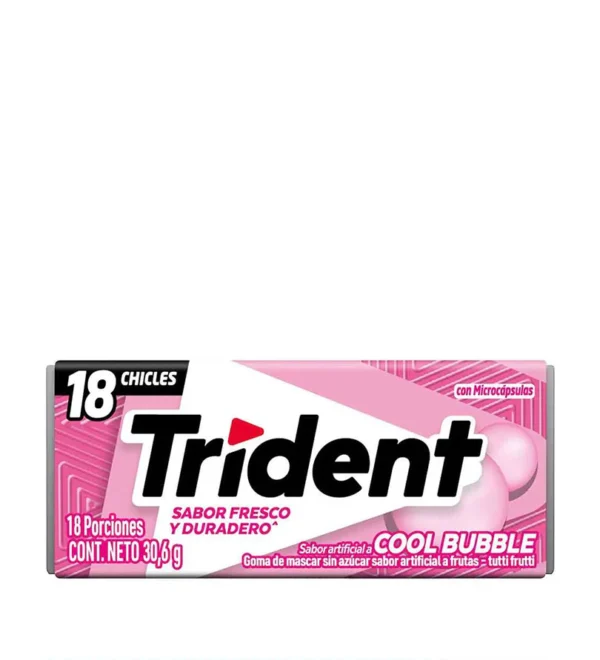 CHICLE TRIDENT AMERICANO  TUTI FRUTI X12 UND