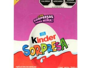 HUEVO KINDER SORPRESA NIÑA X 12 UND