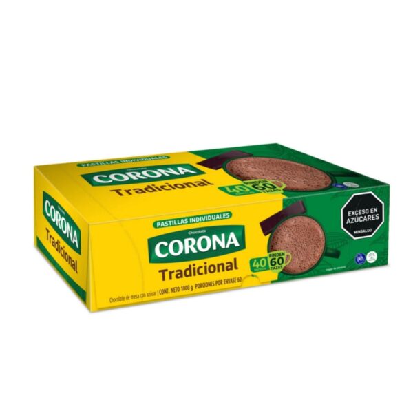 CHOCOLATE CORONA PASTILLA X40 UND