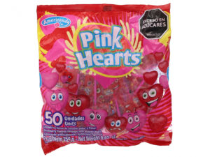 CHUPETA PINK HEARTS X50U