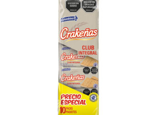 GALLETAS CRAKEÑAS CLUB INTEGRAL X 10 UND