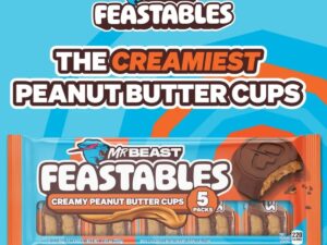 CHOCOLATINA FEASTABLES PEANUT BUTTER 40G X 5UND (N90201)