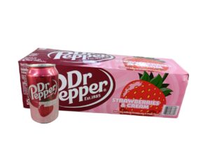 GASEOSA DR PEPPER STRAWBERRY CREAM 355ML CAJA X 12UND (356)