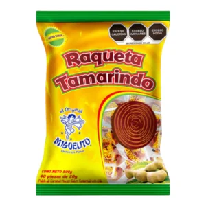 CHUPETA MIGUELITO RAQUETA TAMARINDO X 40 UND (N4988)