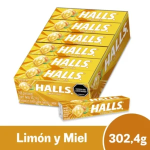HALLS BARRA LIMÓN Y MIEL X 12UND (N348)