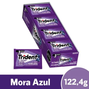 CHICLES TRIDENT MORA AZUL 24X3UND (8105)