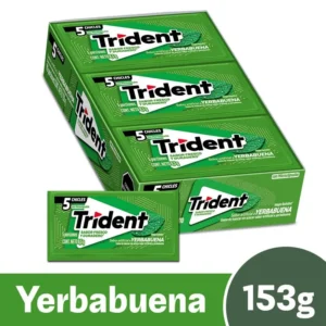 CHICLES TRIDENT YERBABUENA X 18UND (N374)