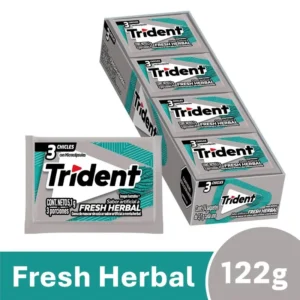 CHICLES TRIDENT FRESH HERBAL 24X3UND (1204)