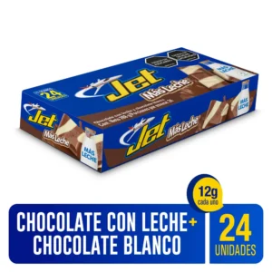 CHOCOLATINA JET MAS LECHE X 24UND (1372)