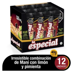 MANI LA ESPECIAL LIMÓN & PIMIENTA X 12UND 35G (8280)