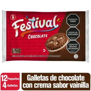 GALLETAS FESTIVAL CHOCOLATE 12X4 UND (3067)