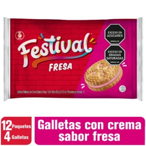 GALLETAS FESTIVAL FRESA 12X4 UND (3070)
