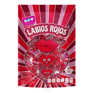 CHUPETA LABIOS ROJOS X40 UND (2720)