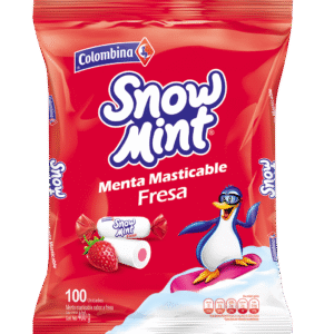 MENTAS SNOW MINT FRESA X 100UND (2316)