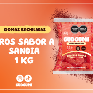 GOMAS ENCHILADAS GUDGUMI SABOR SANDIA 1KG