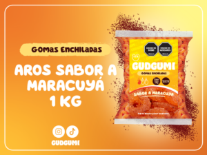GOMAS ENCHILADAS GUDGUMI SABOR MARACUYA 1KG