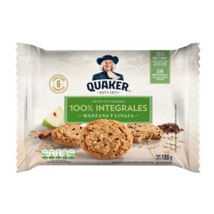 GALLETA QUAKER MANZANA- LINAZA X 6UND (3217)
