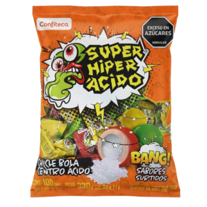 CHICLE SUPER HIPER ACIDO X 100UND (1163)