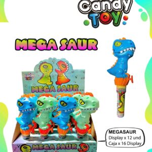 CANDY TOY MEGA SAUR X 3 UND (0192)