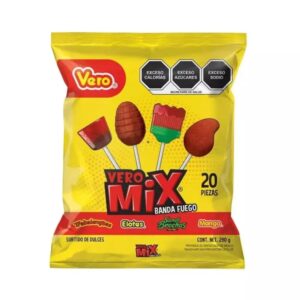CHUPETA VERO MIX BANDA FUEGO X 20 UND (N4088)