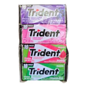CHICLE TRIDENT AMERICANO SURTIDO X12 UND----