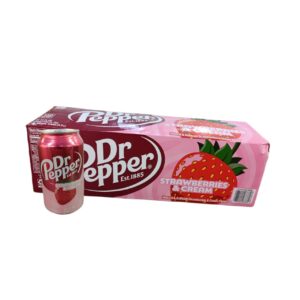 GASEOSA DR PEPPER STRAWBERRY 355ML CAJA X 12UND (360)