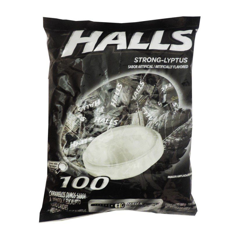 HALLS PEPA SURTIDO X 100UND