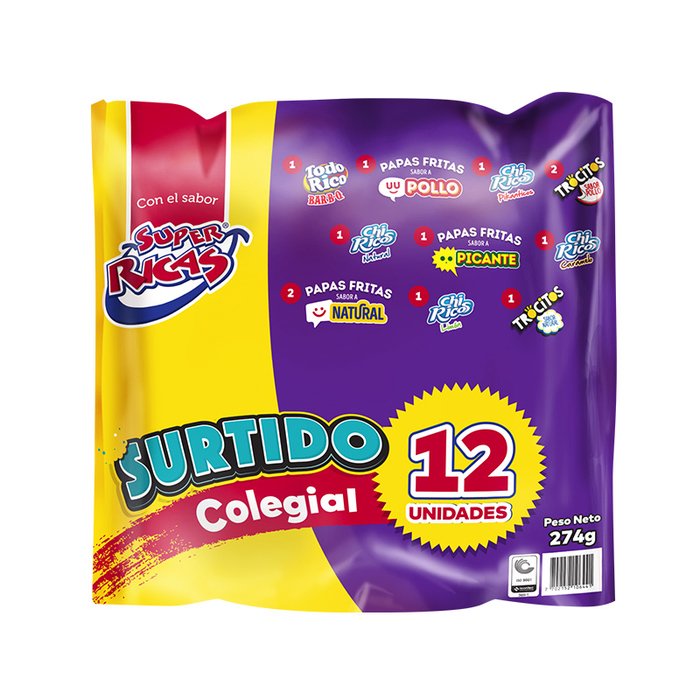 SUPER RICAS SURTIDO FANATICO X12 (N133)