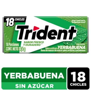 CHICLE TRIDENT AMERICANO YERBABUENA  X 12UND (N900025)