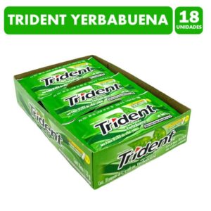 CHICLES TRIDENT YERBABUENA X 18UND (N374)