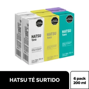 TÉ HATSU SURTIDO 200ML X 6UND (90360)
