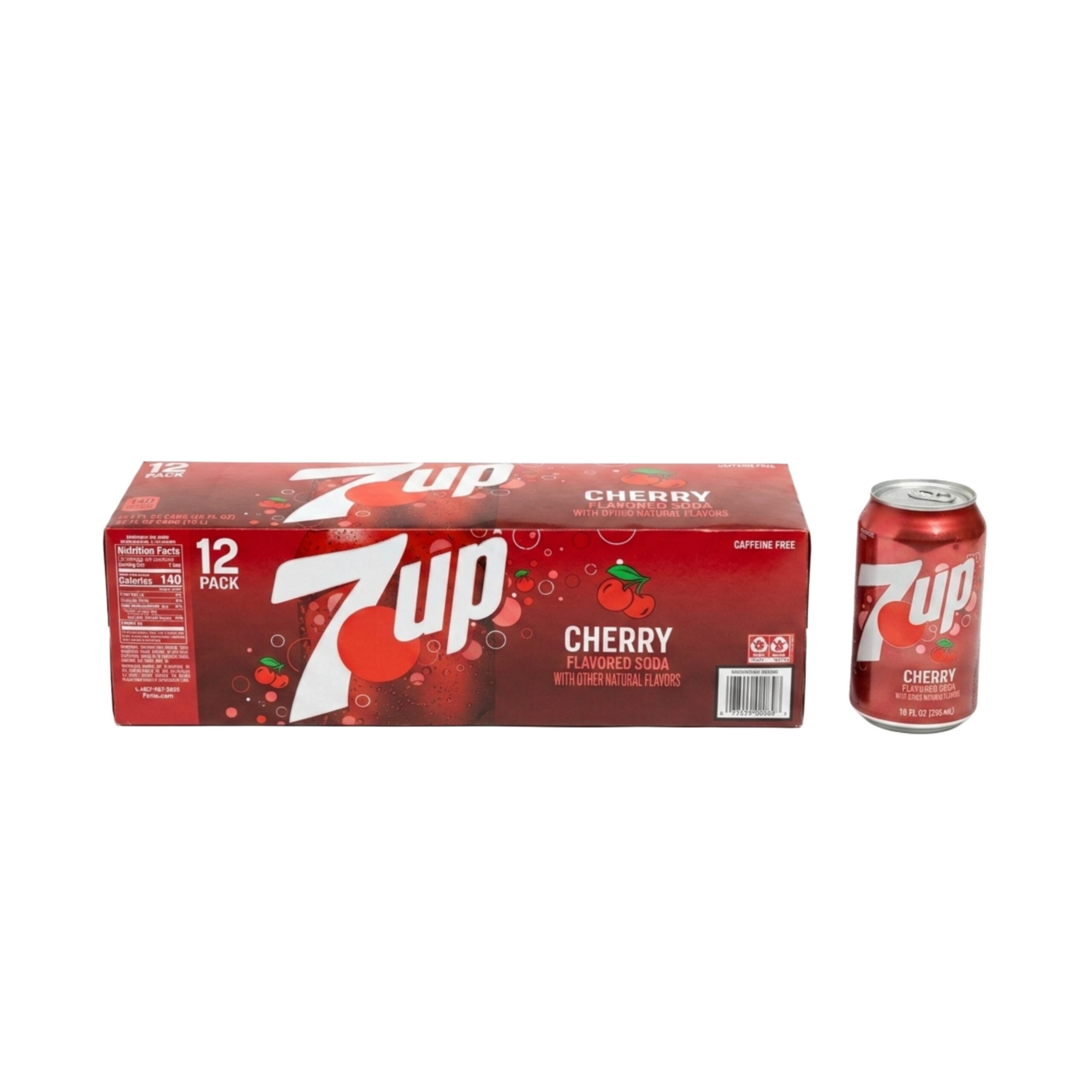 GASEOSA 7UP CHERRY X355ML CAJA X 12UND (367)