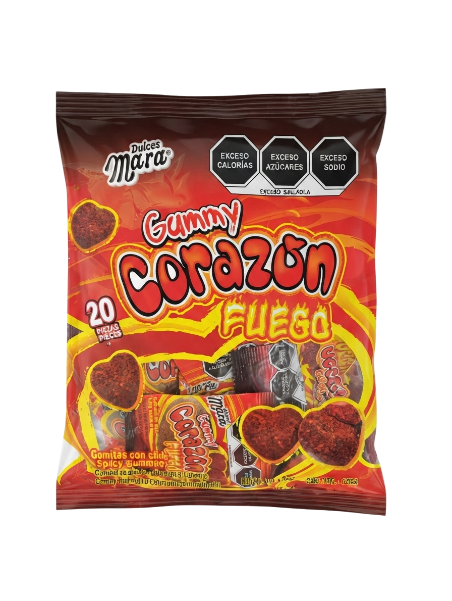 MARA GUMMY CORAZON FUEGO X 20UND (431)