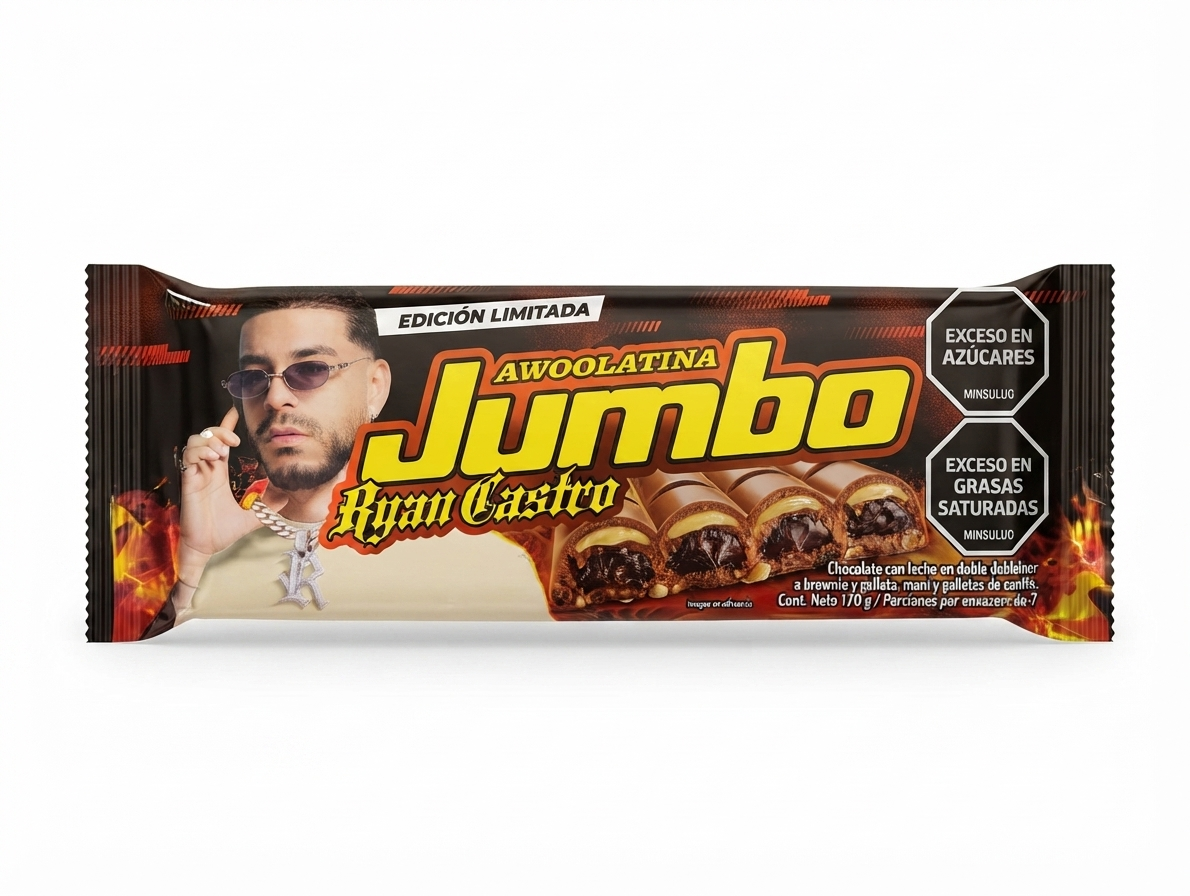 CHOCOLATINA JUMBO RYAN CASTRO X 170G