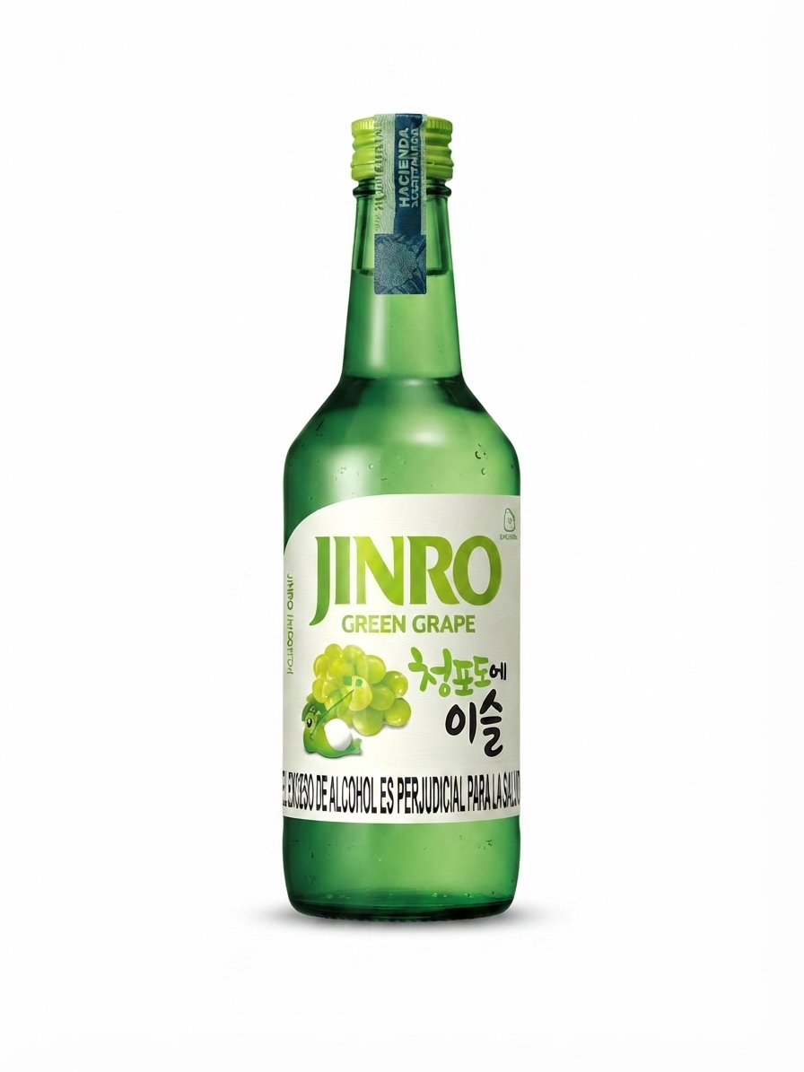 SOJU JINRO UVA VERDE - LICOR COREANO X 360ML (464)