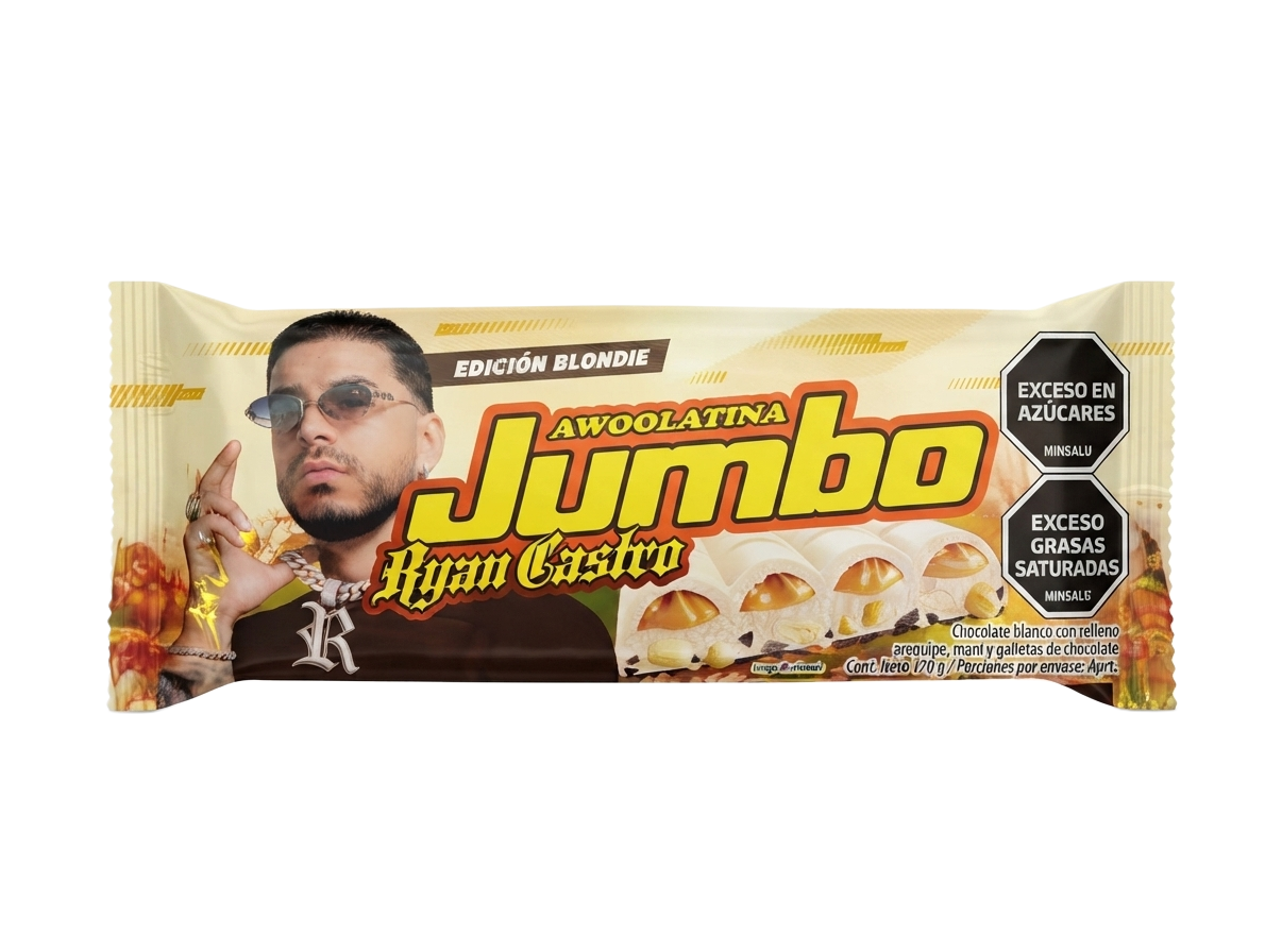 CHOCOLATINA BLANCA JUMBO RYAN CASTRO X170G (8273)
