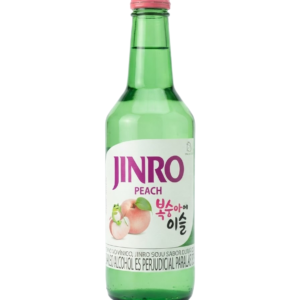SOJU JINRO DURAZNO – LICOR COREANO X 360ML (524)